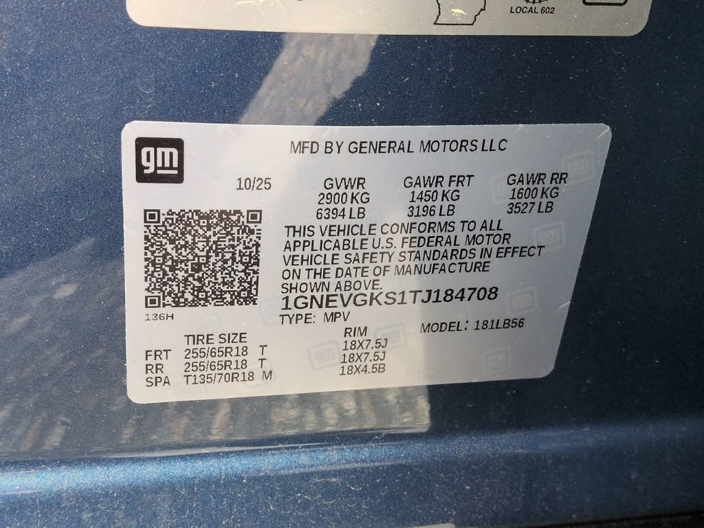 Used 2026 Chevrolet Traverse LT w/ LPO, Floor Liner Package AWD/4WD image 33