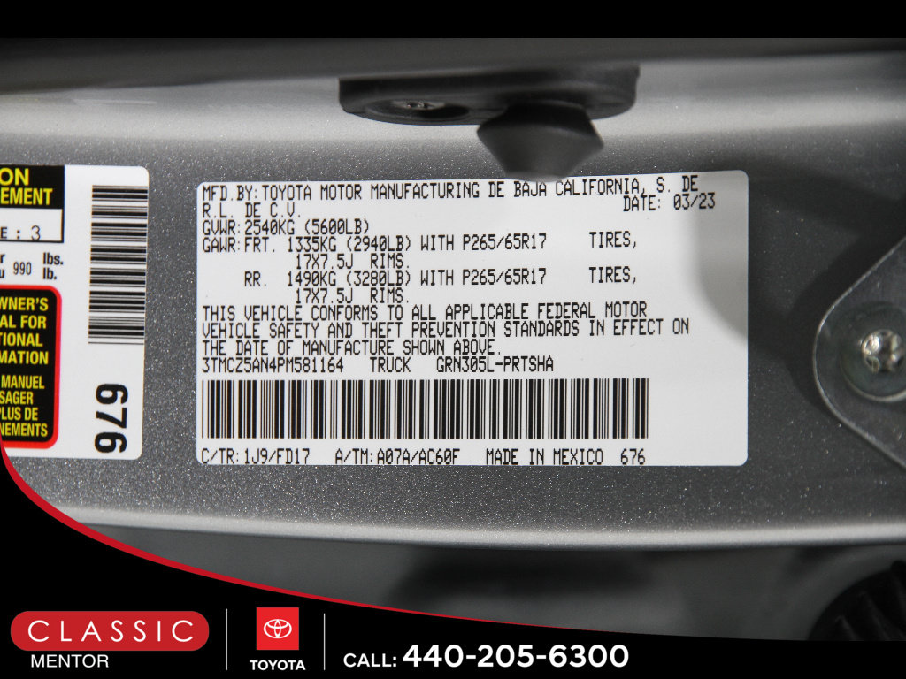 Certified 2023 Toyota Tacoma TRD Sport AWD/4WD image 22