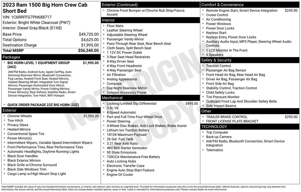 Used 2023 RAM 1500 Big Horn image 33