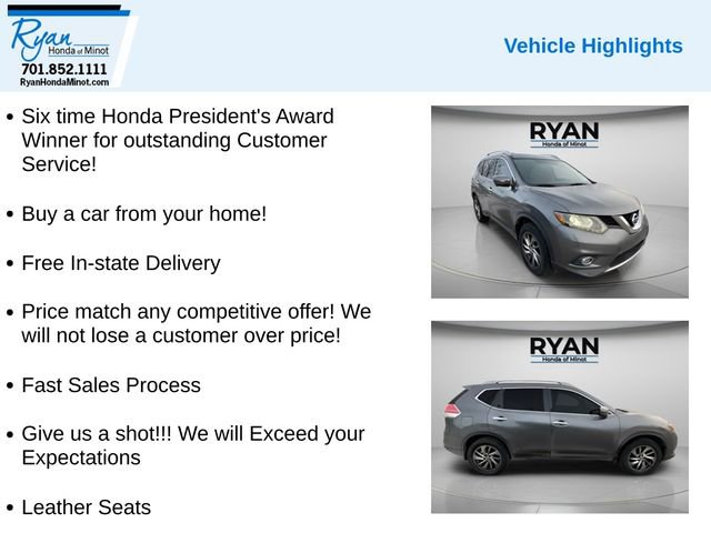 Used 2015 Nissan Rogue SL w/ SL Premium Package image 2