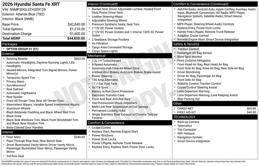 New 2026 Hyundai Santa Fe XRT image 6