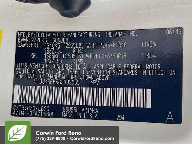 Used 2016 Toyota Highlander XLE image 33