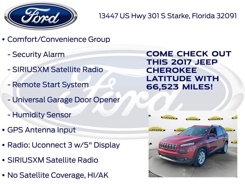 Used 2017 Jeep Cherokee Latitude w/ Comfort/Convenience Group FWD image 22