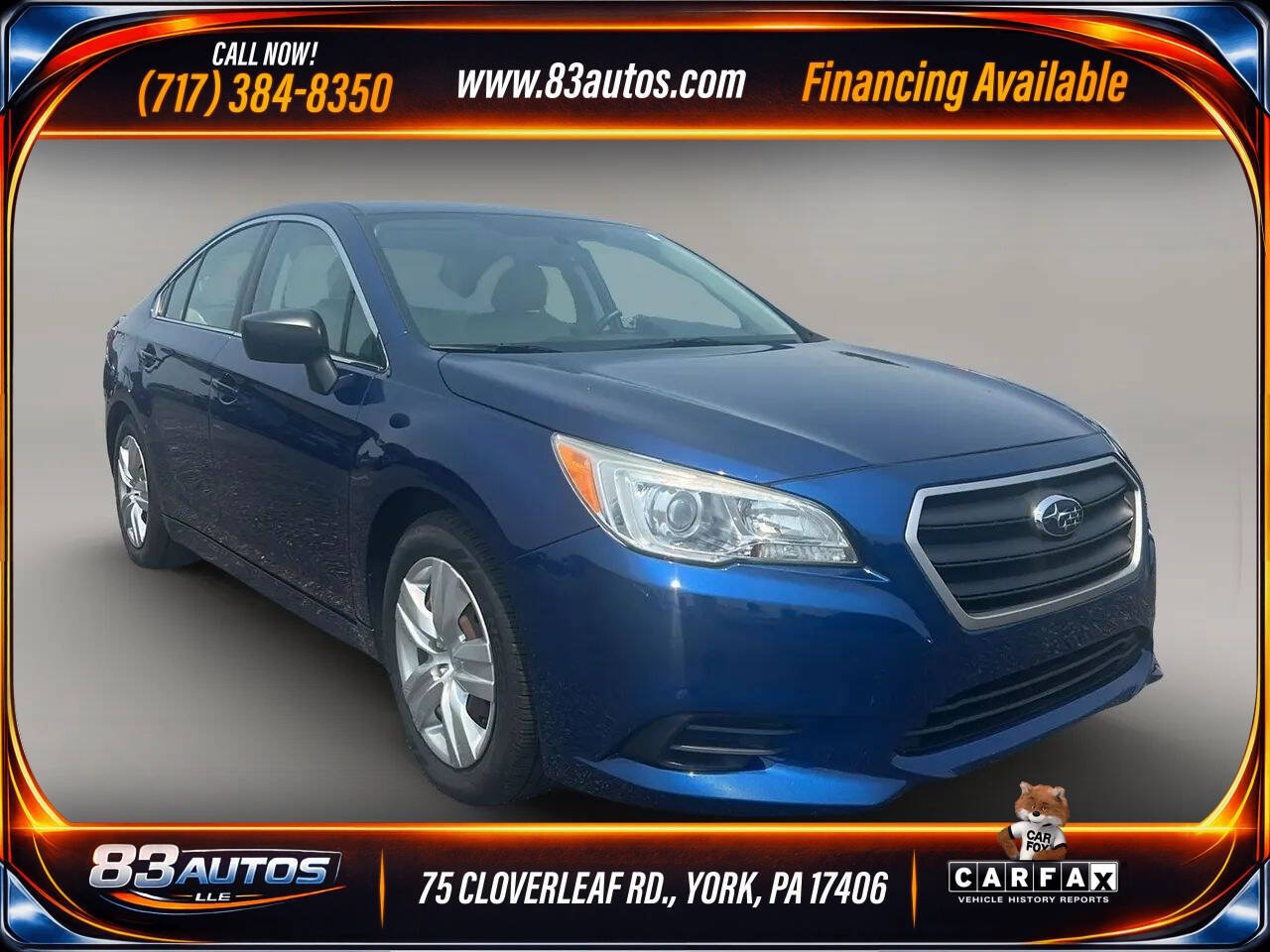 Used 2016 Subaru Legacy 2.5i AWD/4WD image 1