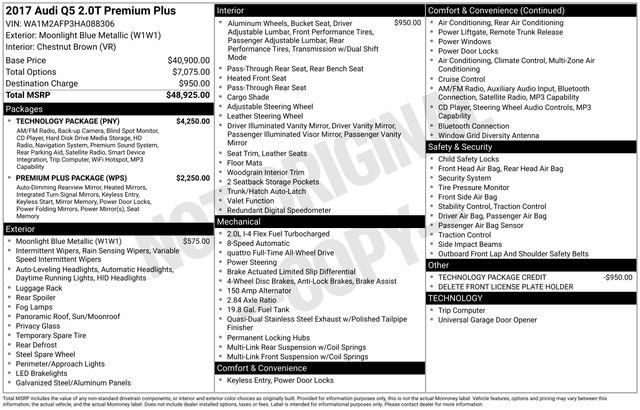 Used 2017 Audi Q5 2.0T Premium Plus w/ Technology Package image 7