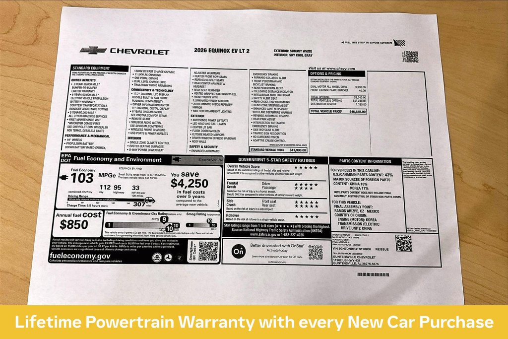 New 2026 Chevrolet Equinox EV LT AWD/4WD image 14