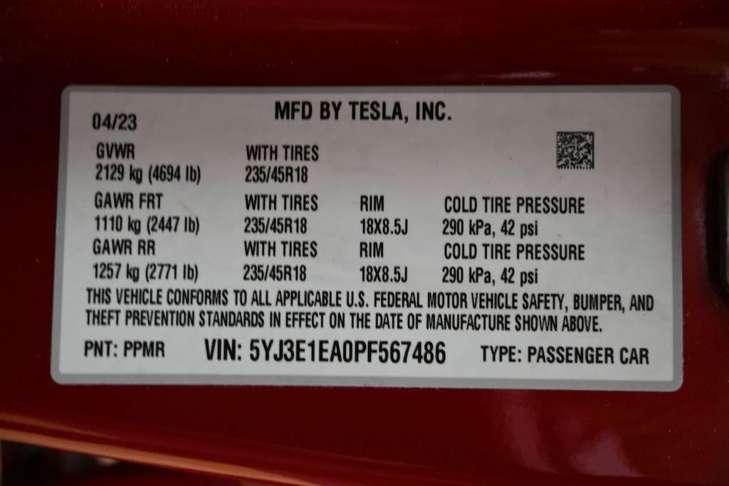 Used 2023 Tesla Model 3 Standard Range image 44