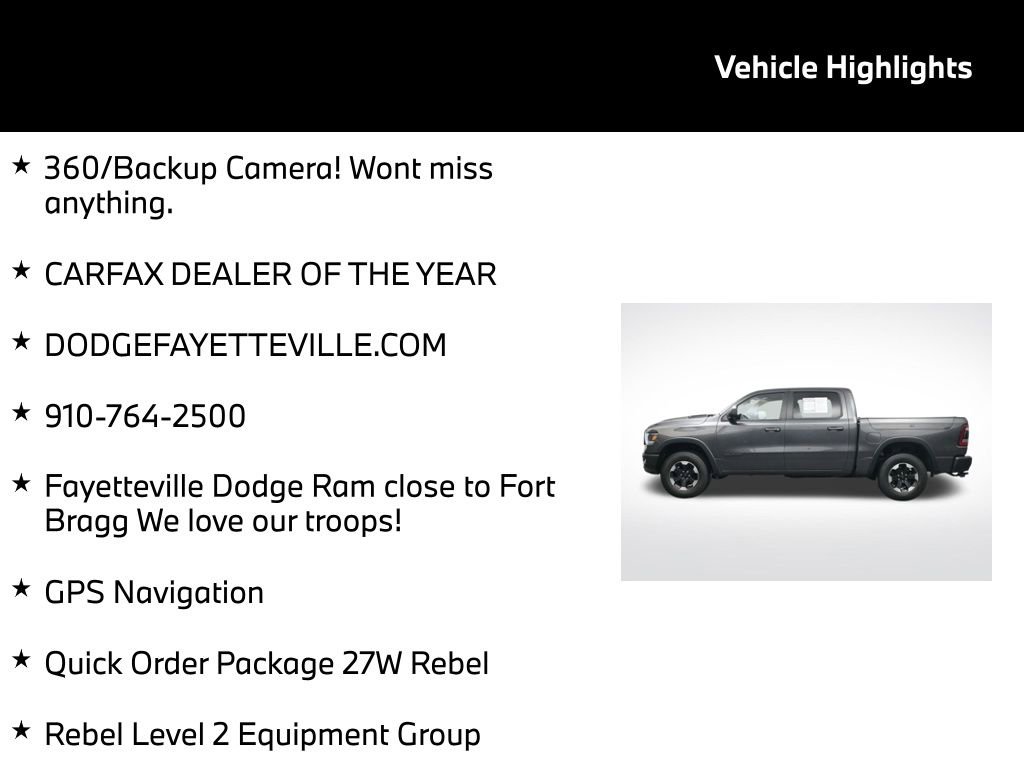 Used 2022 RAM 1500 Rebel w/ Rebel Level 2 Equipment Group AWD/4WD image 5