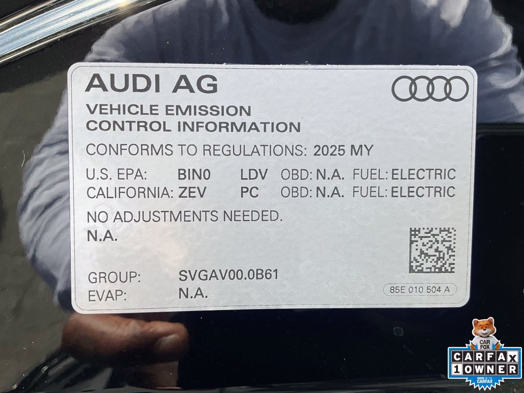 Used 2025 Audi A6 e-tron Premium Plus w/ Premium Plus RWD image 17