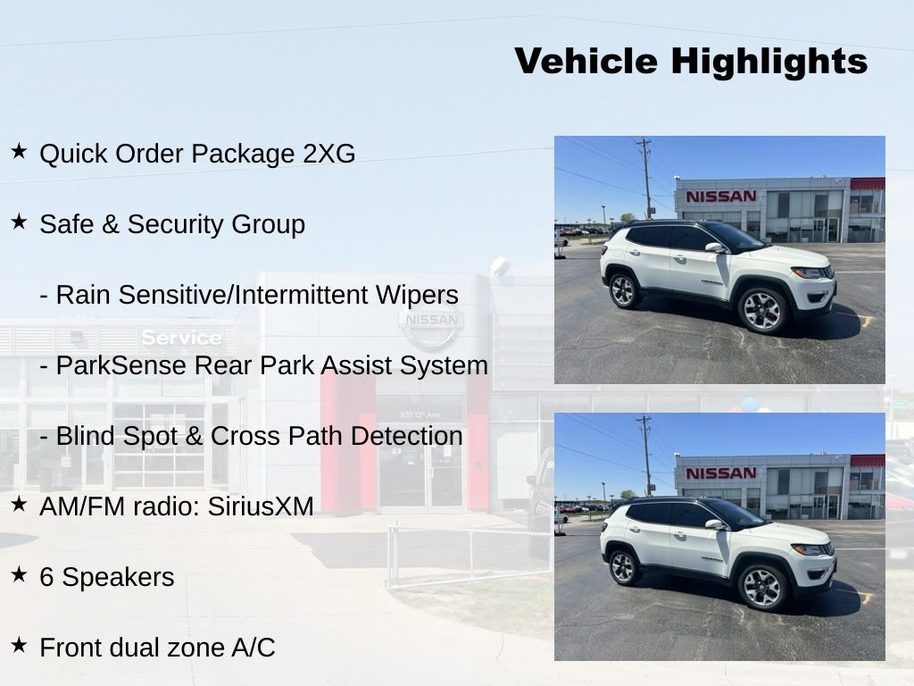 Used 2017 Jeep Compass Limited w/ Safe & Security Group AWD/4WD image 3