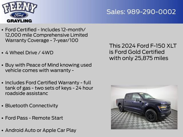 Certified 2024 Ford F150 XLT w/ Bed Utility Package AWD/4WD video 4