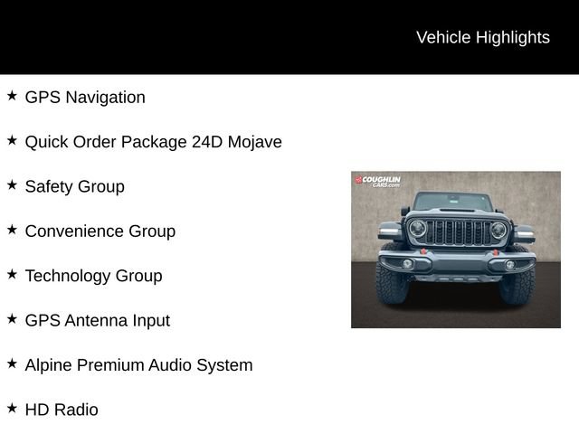 Used 2024 Jeep Gladiator Mojave w/ Technology Group AWD/4WD image 2
