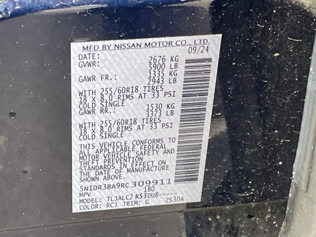 Used 2024 Nissan Pathfinder SV w/ Cargo Package FWD image 35