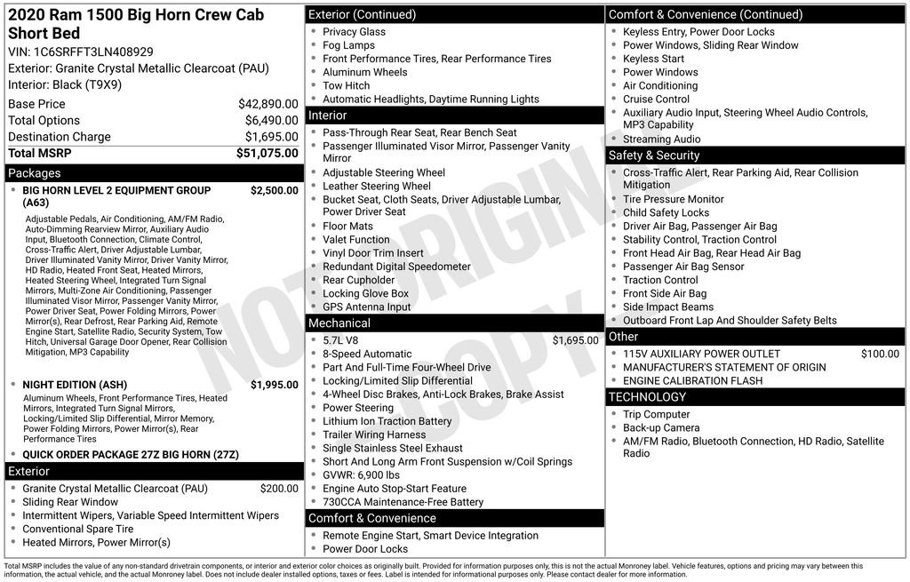 Used 2020 RAM 1500 Big Horn image 38