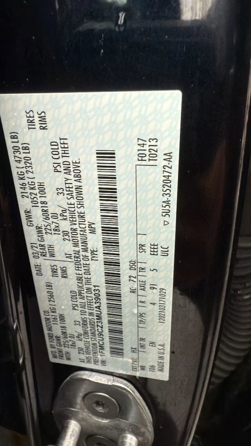 Used 2021 Ford Escape SEL image 32