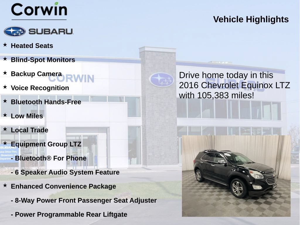Used 2016 Chevrolet Equinox LTZ w/ Enhanced Convenience Package AWD/4WD image 6