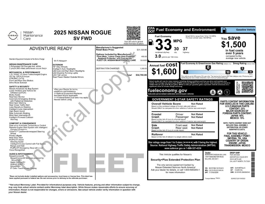 Used 2025 Nissan Rogue SV FWD image 4