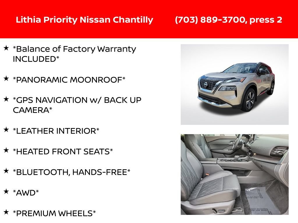 Used 2023 Nissan Rogue Platinum w/ Platinum Premium Package AWD/4WD image 6