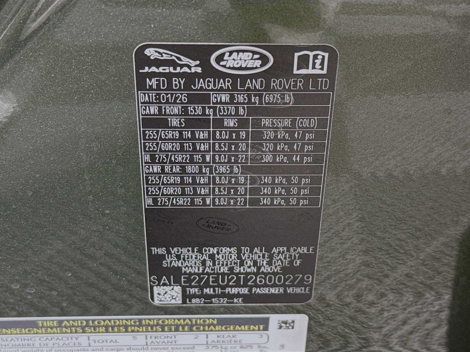 New 2026 Land Rover Defender 110 X-Dynamic SE AWD/4WD image 30