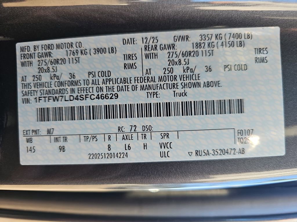 New 2025 Ford F150 Platinum w/ Equipment Group 702A High image 42