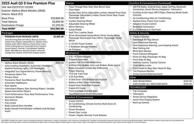 Certified 2025 Audi Q3 2.0T Premium Plus w/ Premium Plus Package video 2