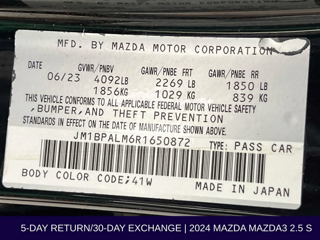 Used 2024 MAZDA MAZDA3 s FWD image 36