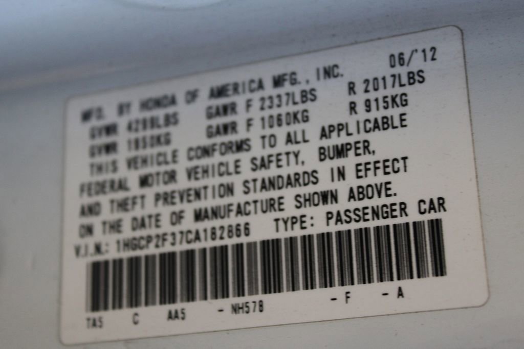 Used 2012 Honda Accord LX image 54