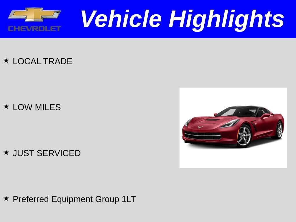 Used 2015 Chevrolet Corvette Stingray Coupe RWD image 2