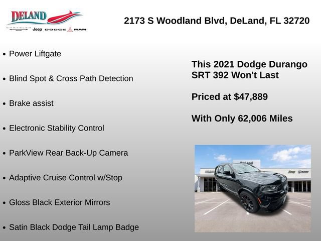 Used 2021 Dodge Durango SRT w/ Technology Group AWD/4WD image 12