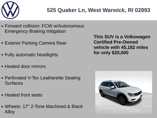 Certified 2021 Volkswagen Tiguan SE w/ Panoramic Sunroof Package image 13