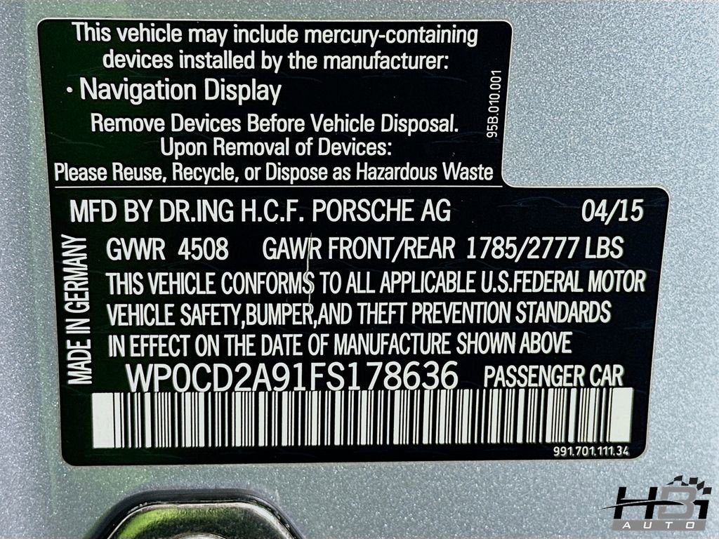 Used 2015 Porsche 911 Turbo S w/ Premium Plus Package image 19