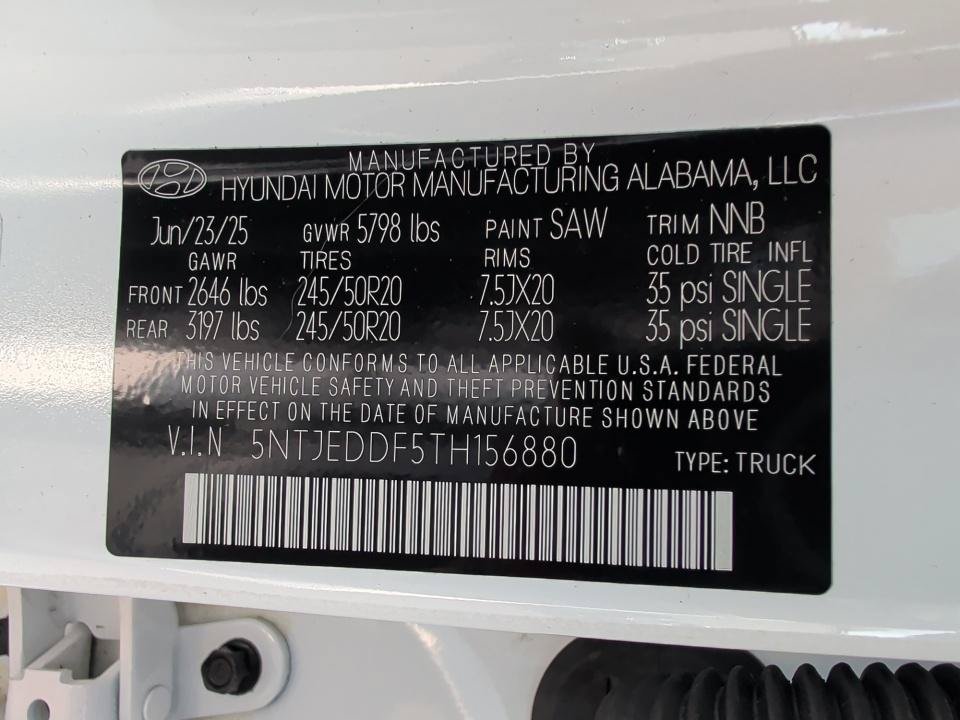 Certified 2026 Hyundai Santa Cruz Limited AWD/4WD image 35