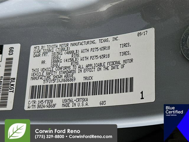 Used 2018 Toyota Tundra SR5 w/ TRD Off Road Package AWD/4WD image 34