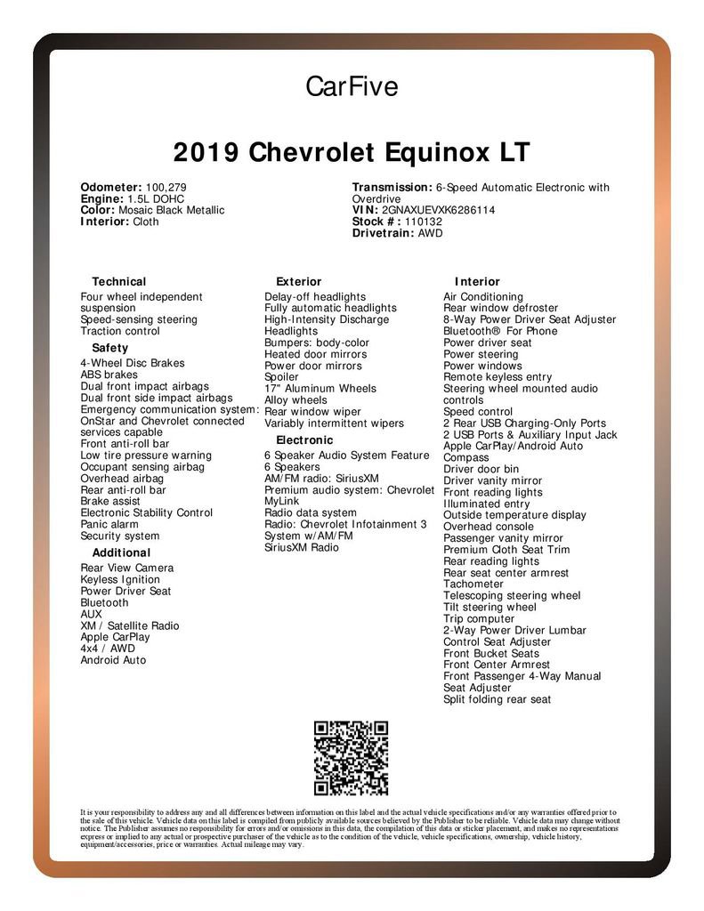Used 2019 Chevrolet Equinox LT image 32