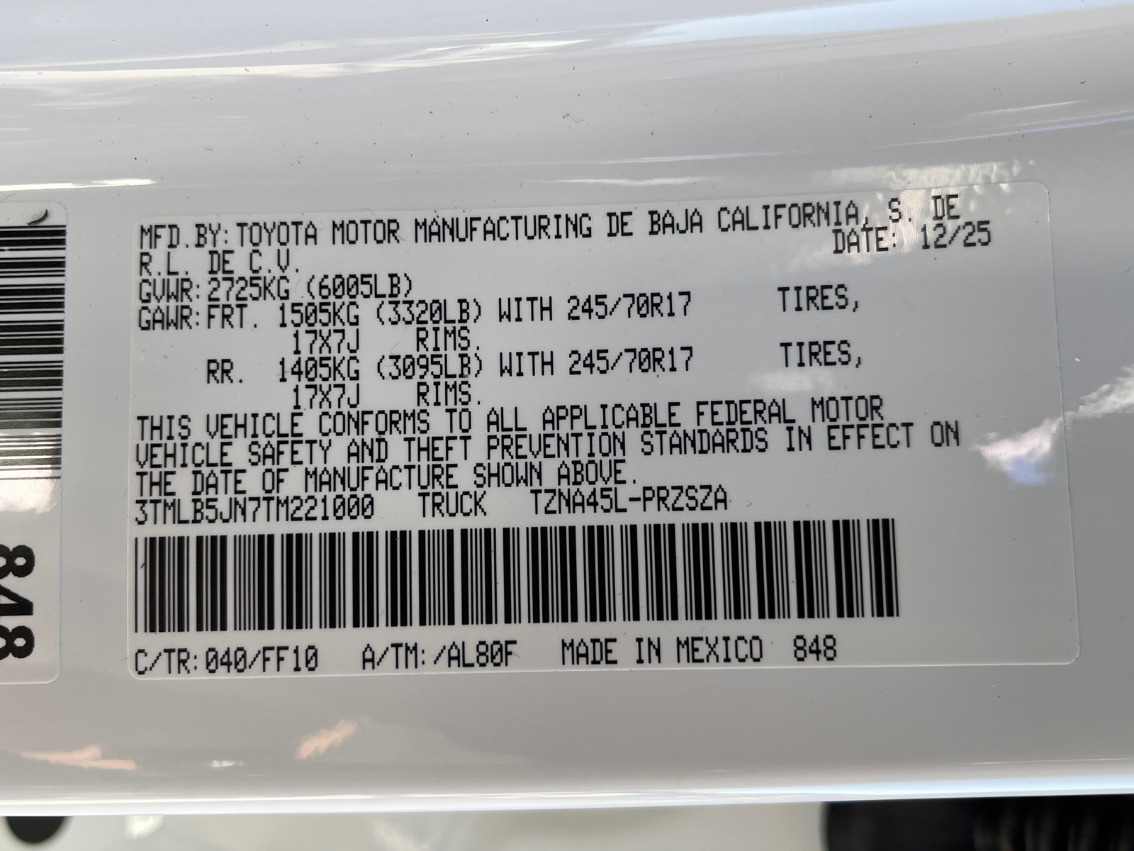 New 2026 Toyota Tacoma SR5 image 22