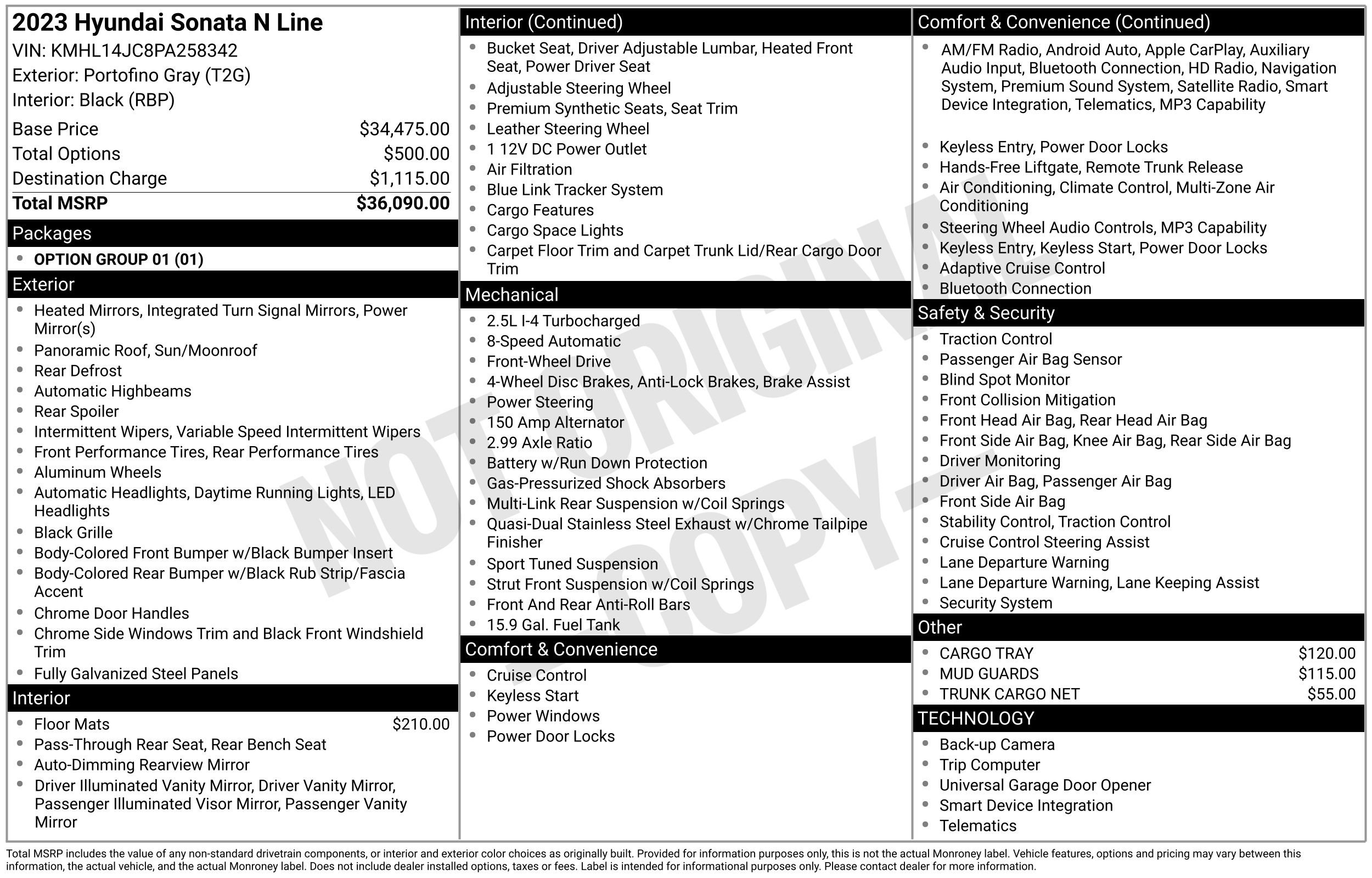 Used 2023 Hyundai Sonata N Line FWD image 46