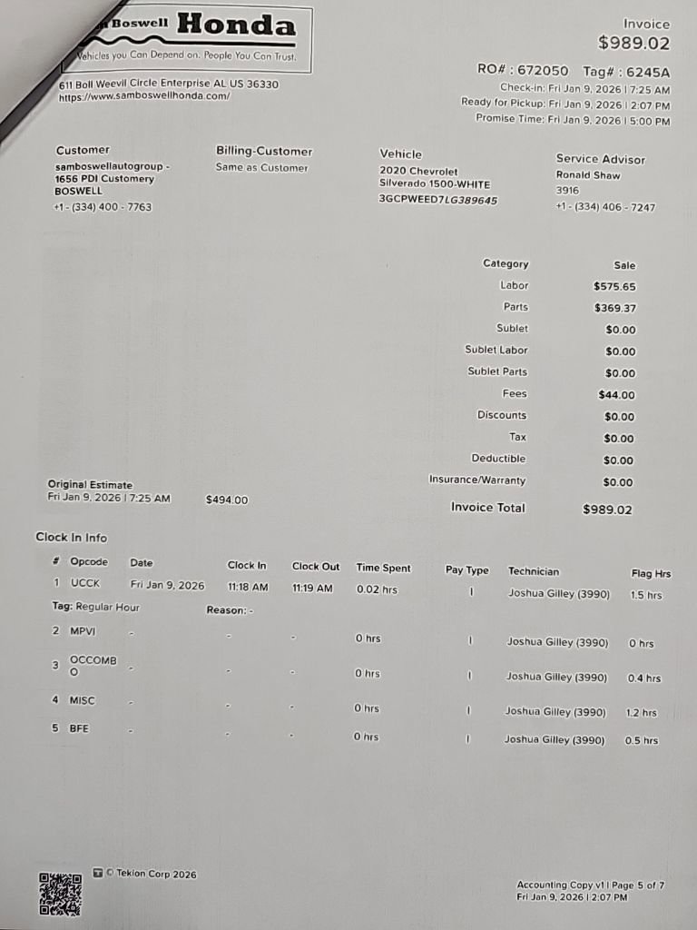 Used 2020 Chevrolet Silverado 1500 LTZ w/ LTZ Premium Package image 59