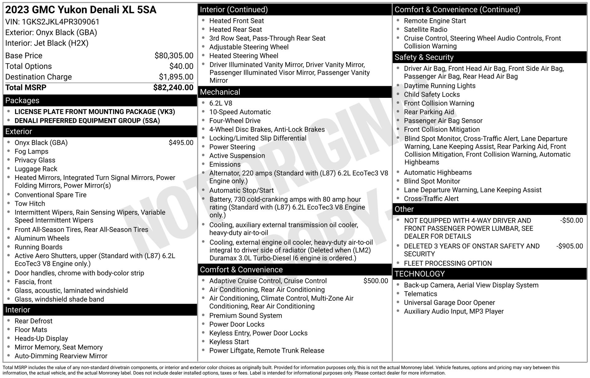 Used 2023 GMC Yukon XL Denali AWD/4WD image 41
