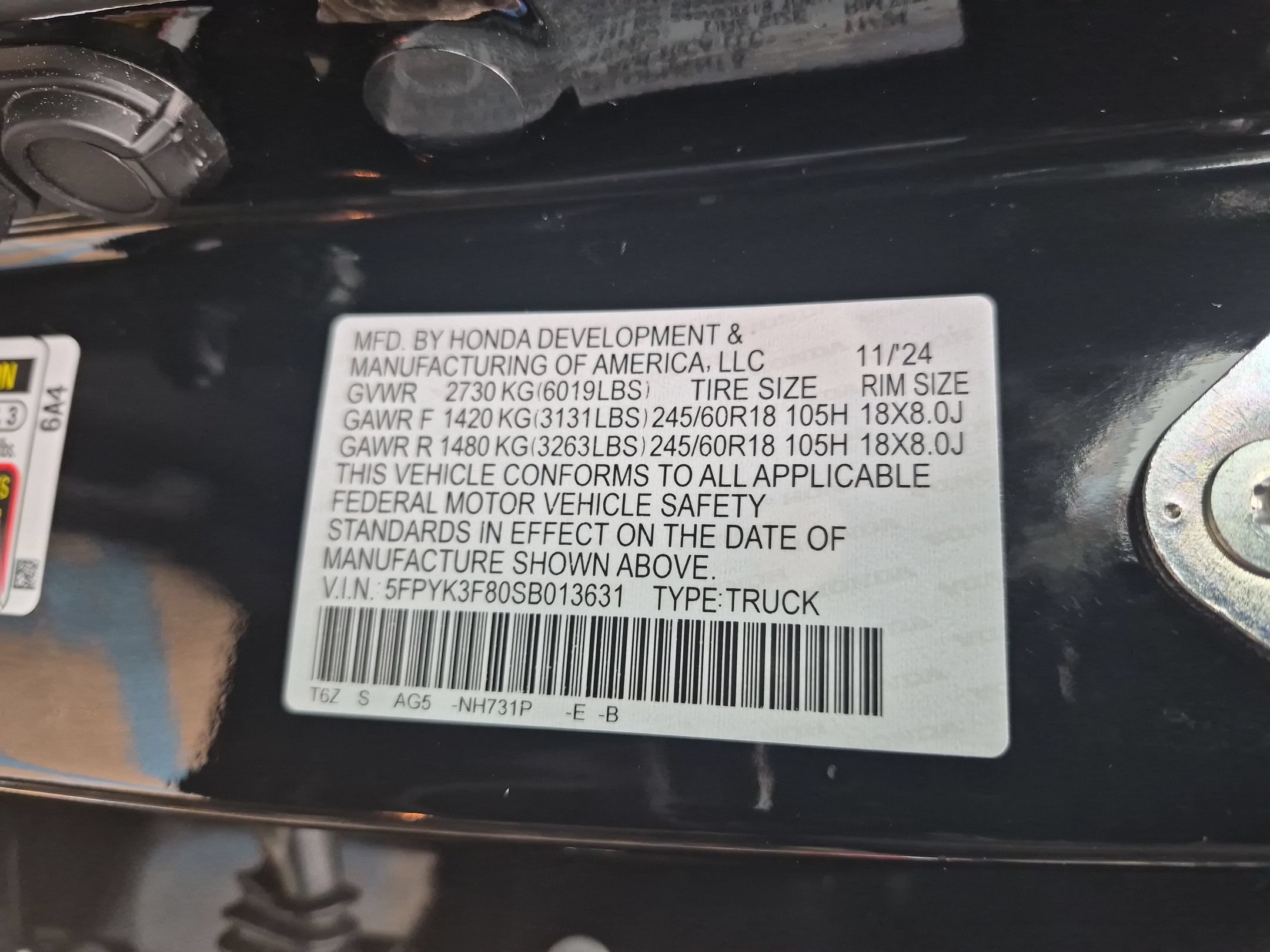 Certified 2025 Honda Ridgeline Black Edition image 36