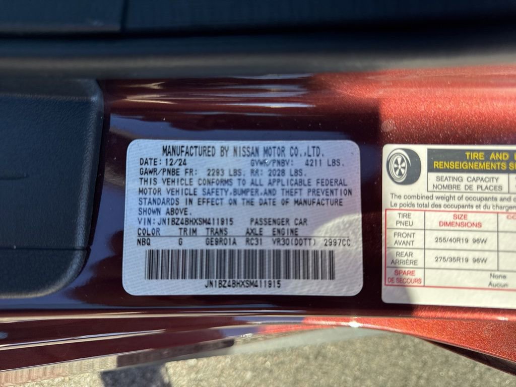 Used 2025 Nissan Z Performance w/ Floor Mat Package image 33