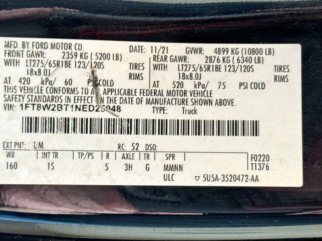 Used 2022 Ford F250 XL w/ STX Appearance Package AWD/4WD image 16