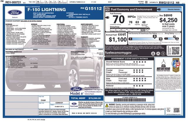 Used 2024 Ford F150 Lightning Lariat image 38