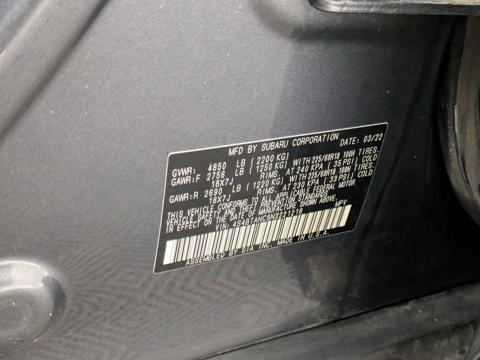 Used 2022 Subaru Outback Limited w/ Popular Package #2 image 37