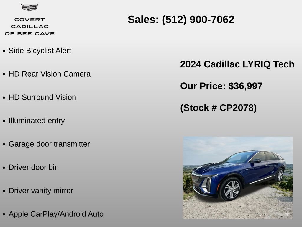 Used 2024 Cadillac Lyriq Tech w/ Driver Assist Package image 30