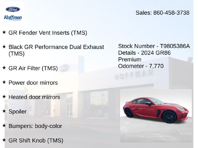 Used 2024 Toyota GR86 Premium RWD image 25
