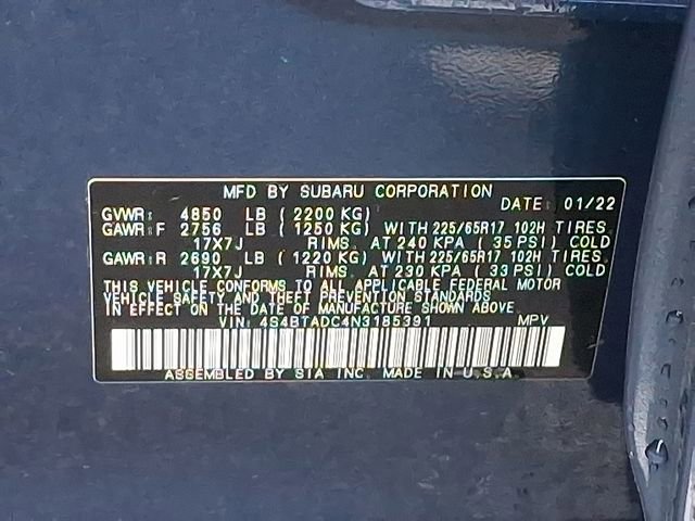 Certified 2022 Subaru Outback Premium image 26