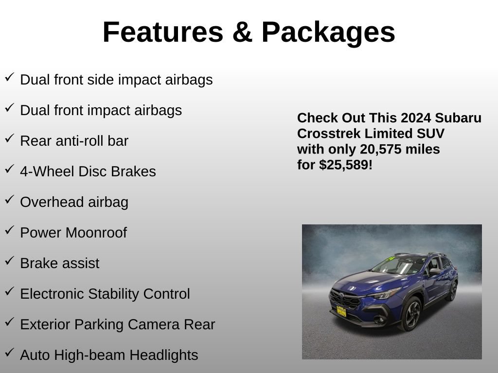 Used 2024 Subaru Crosstrek 2.5i Limited AWD/4WD image 17