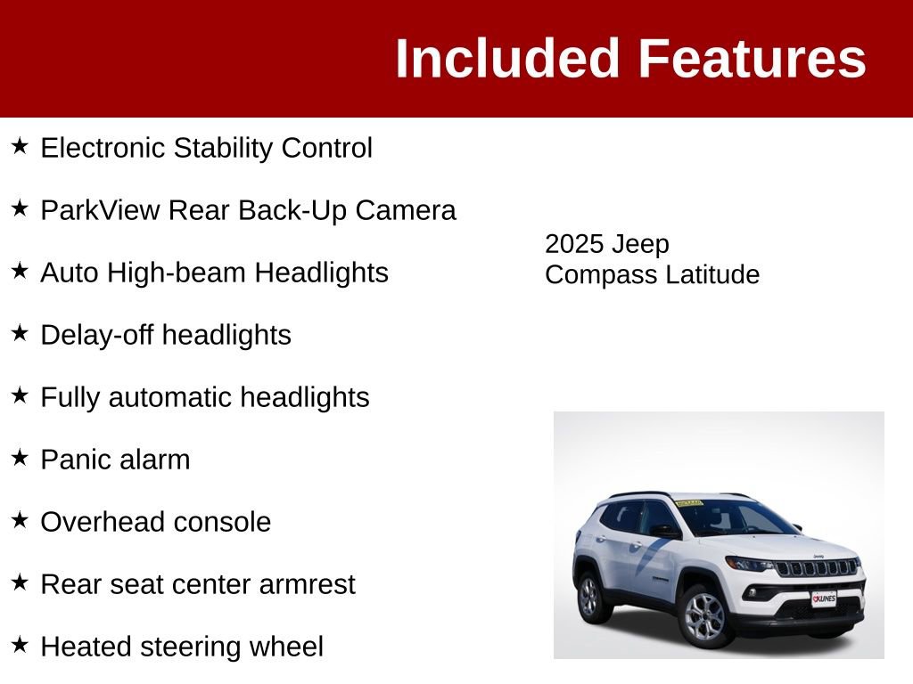 Used 2025 Jeep Compass Latitude AWD/4WD image 4