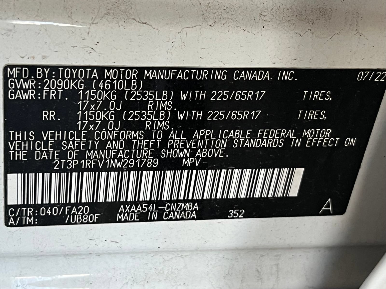 Used 2022 Toyota RAV4 XLE w/ Convenience Package AWD/4WD image 19