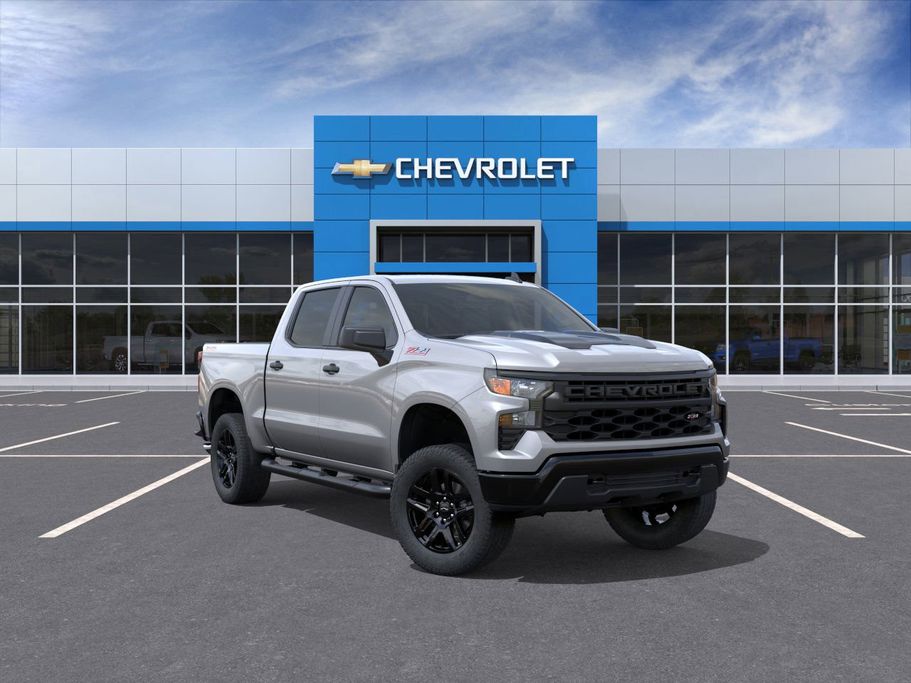 New 2026 Chevrolet Silverado 1500 Custom Trail Boss w/ Turbomax Blackout Package image 1